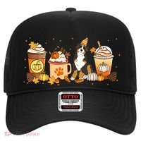 Bernedoodle Coffee Pumpkin Spice Dog Lover Fall Thanksgiving Gift Hat thumb 0
