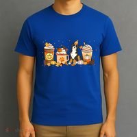 Bernedoodle Coffee Pumpkin Spice Dog Lover Fall Thanksgiving Gift T-Shirt thumb 3