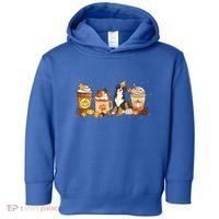 Bernedoodle Coffee Pumpkin Spice Dog Lover Fall Thanksgiving Gift Toddler Hoodie thumb 0