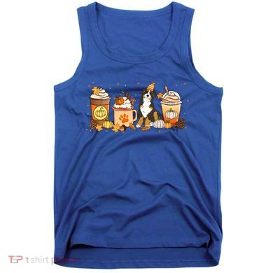 Bernedoodle Coffee Pumpkin Spice Dog Lover Fall Thanksgiving Gift Tank Top