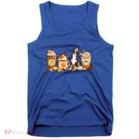 Bernedoodle Coffee Pumpkin Spice Dog Lover Fall Thanksgiving Gift Tank Top thumb 0