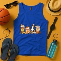 Bernedoodle Coffee Pumpkin Spice Dog Lover Fall Thanksgiving Gift Tank Top thumb 4