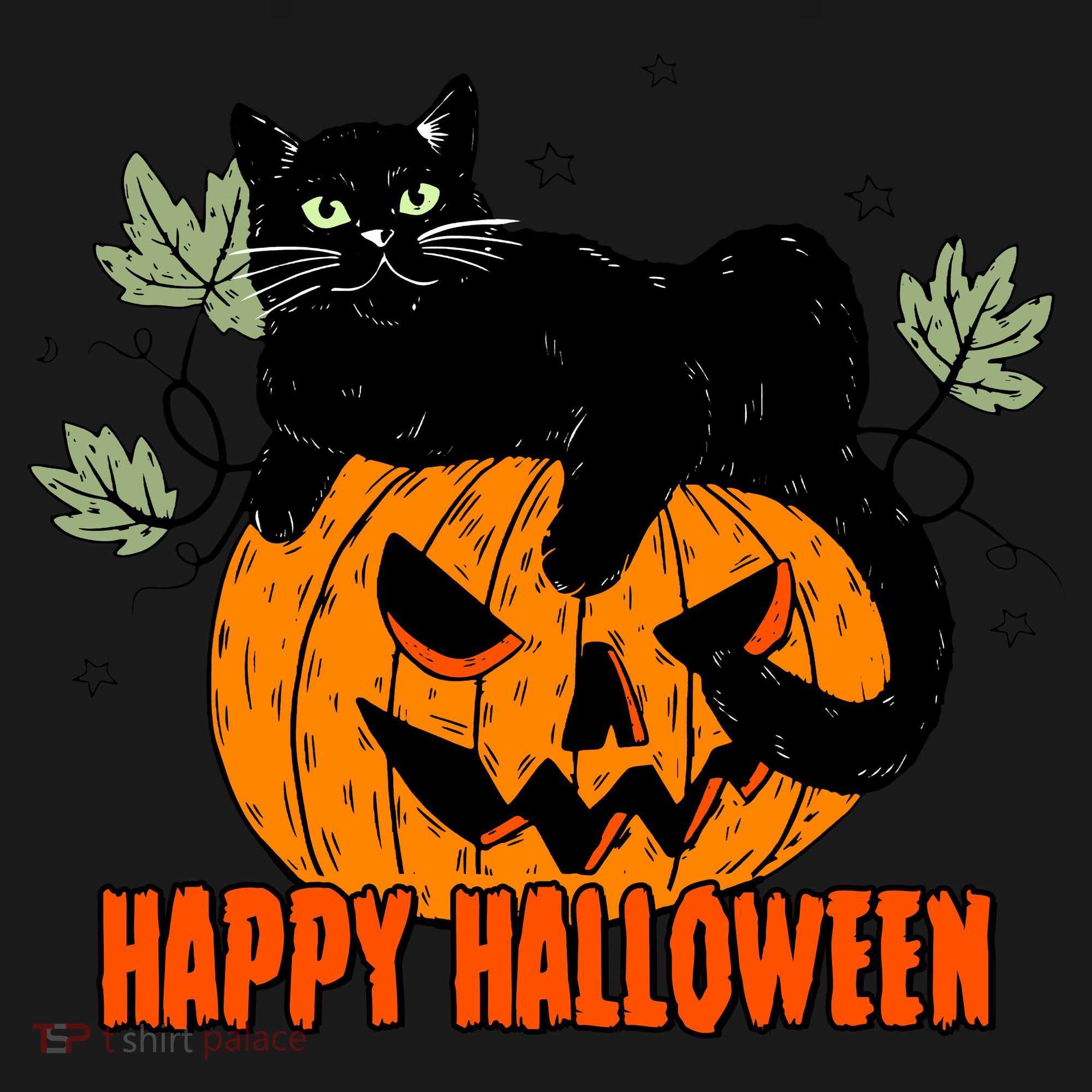Black Cat Pumpkin Halloween Day Sublimation Retro Halloween Baby Bodysuit