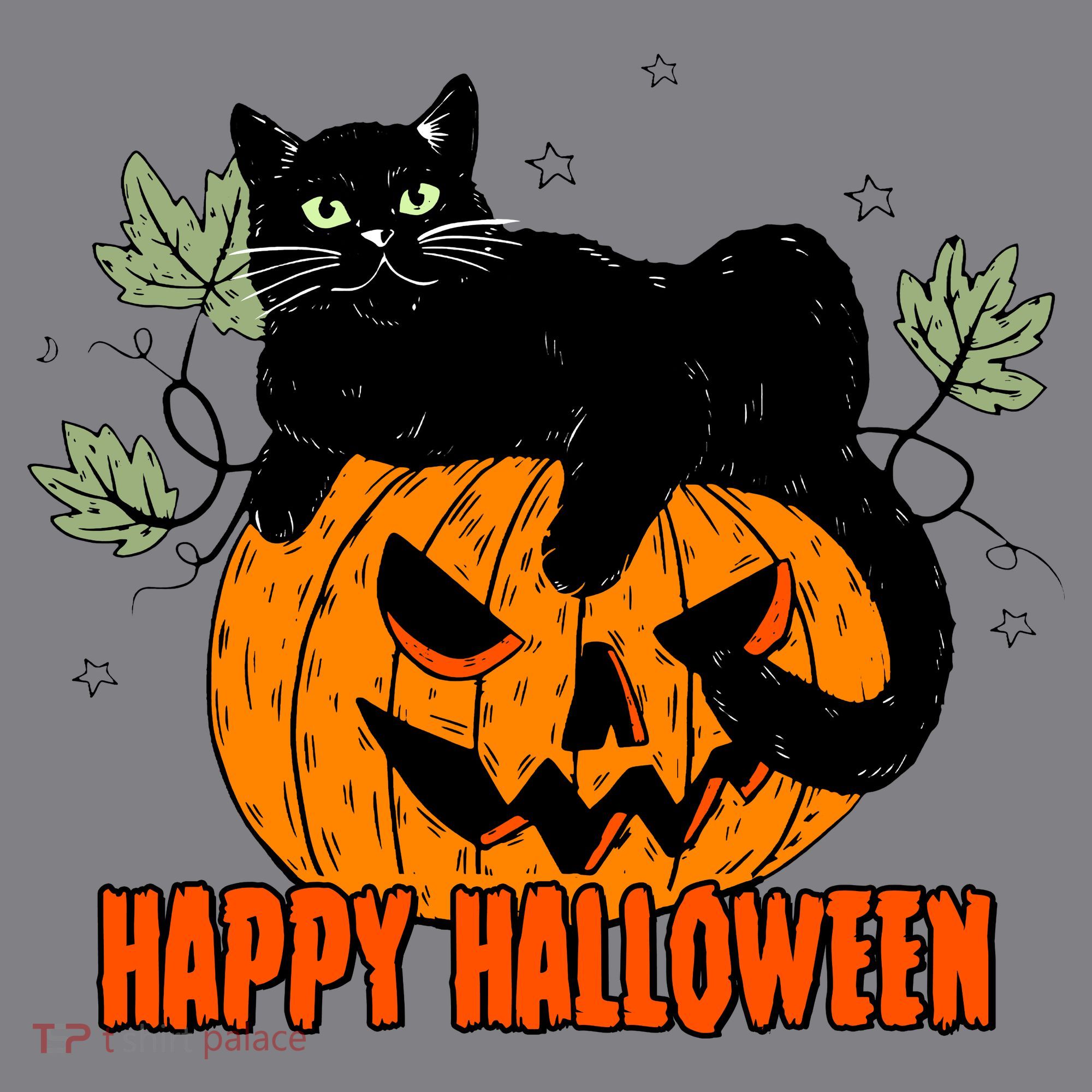 Black Cat Pumpkin Halloween Day Sublimation Retro Halloween Women's Hoodie