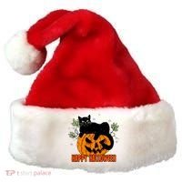 Black Cat Pumpkin Halloween Day Sublimation Retro Halloween Santa Hat thumb 0