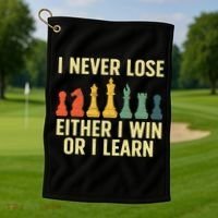 Best Chess Player For  Board Game  Golf Towel thumb 1