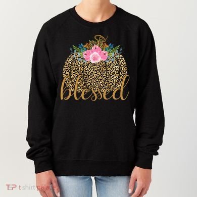 Blessed Cheetah Pumpkin October Women's Sweatshirt