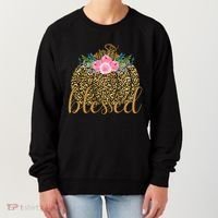 Blessed Cheetah Pumpkin October Women's Sweatshirt thumb 0