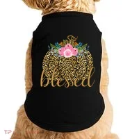 Blessed Cheetah Pumpkin October Doggie Tank thumb 0