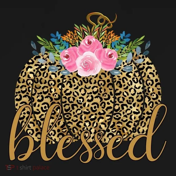Blessed Cheetah Pumpkin October Doggie Tank