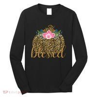 Blessed Cheetah Pumpkin October Long Sleeve Shirt thumb 0