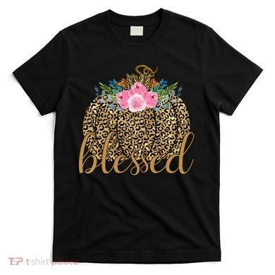 Blessed Cheetah Pumpkin October T-Shirt