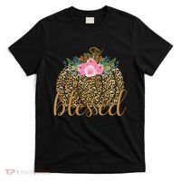 Blessed Cheetah Pumpkin October T-Shirt thumb 0