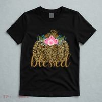 Blessed Cheetah Pumpkin October T-Shirt thumb 5