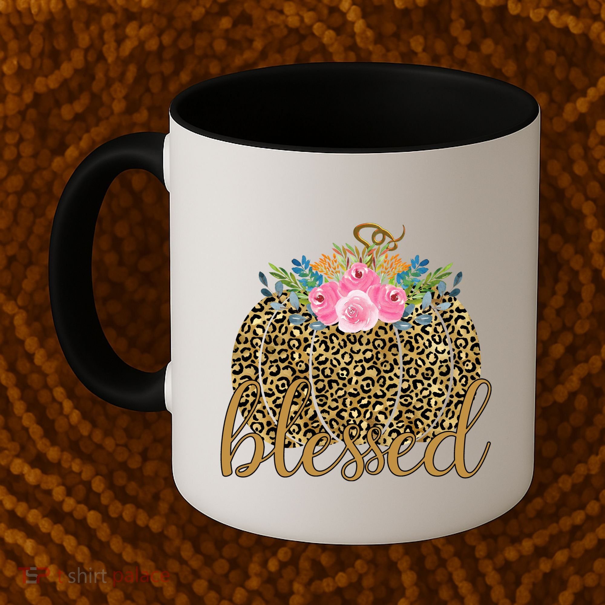 Blessed Cheetah Pumpkin October Coffee Mug