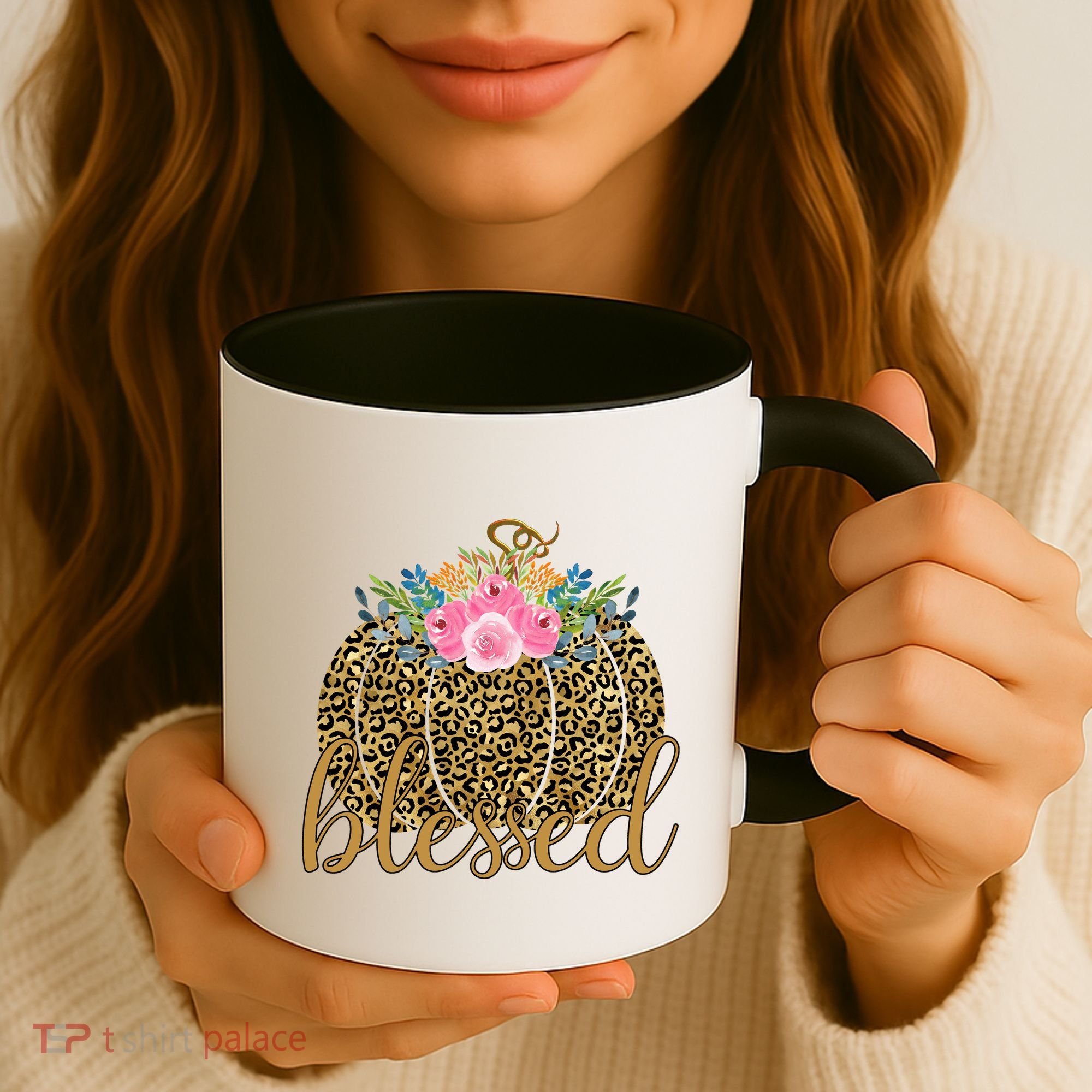 Blessed Cheetah Pumpkin October Coffee Mug
