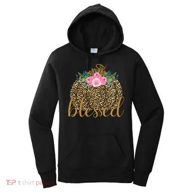 Blessed Cheetah Pumpkin October Women's Hoodie