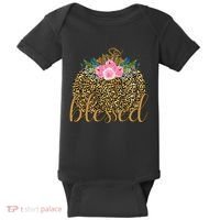 Blessed Cheetah Pumpkin October Baby Bodysuit thumb 0