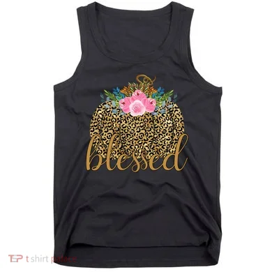 Blessed Cheetah Pumpkin October Tank Top