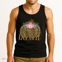 Blessed Cheetah Pumpkin October Tank Top thumb 3