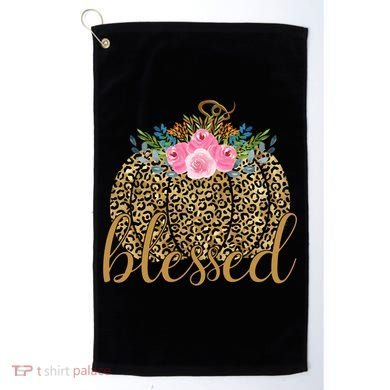 Blessed Cheetah Pumpkin October Golf Towel