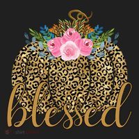 Blessed Cheetah Pumpkin October Golf Towel thumb 3