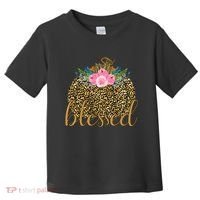 Blessed Cheetah Pumpkin October Toddler T-Shirt thumb 0