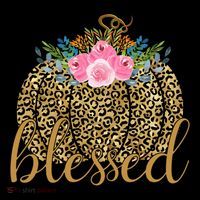 Blessed Cheetah Pumpkin October Toddler T-Shirt thumb 4