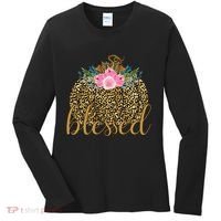 Blessed Cheetah Pumpkin October Women's Long Sleeve Shirt thumb 0