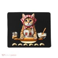 Babushka Cat Pierogi Making Polish Cat Mousepad thumb 0