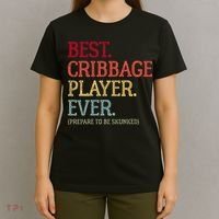 Best Cribbage Player Ever Prepare To Be Skunked Vintage T-Shirt thumb 4