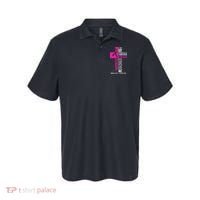 Breast Cancer Pink Ribbon Survivor For Christian Cross Polo thumb 0