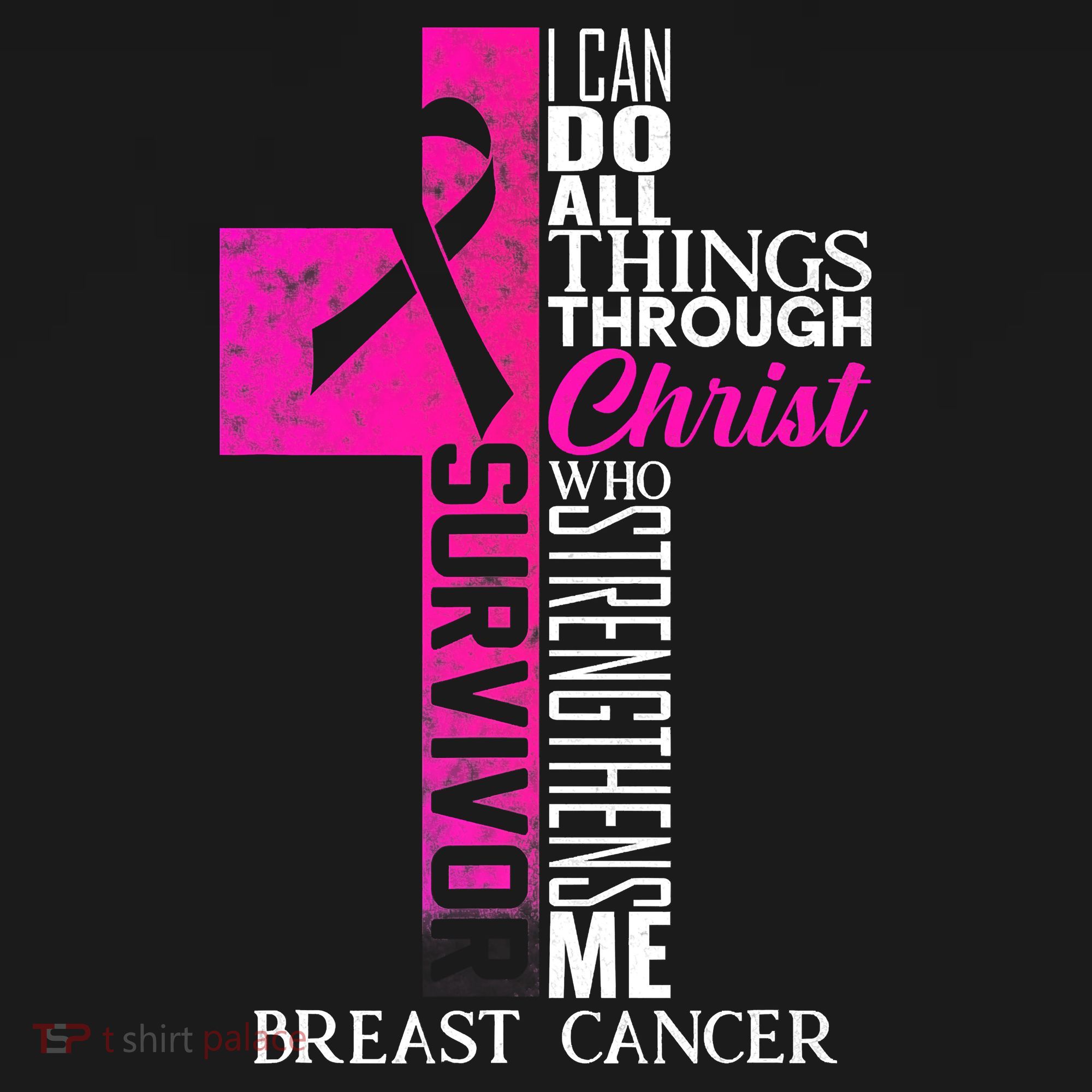 Breast Cancer Pink Ribbon Survivor For Christian Cross Women's Hoodie