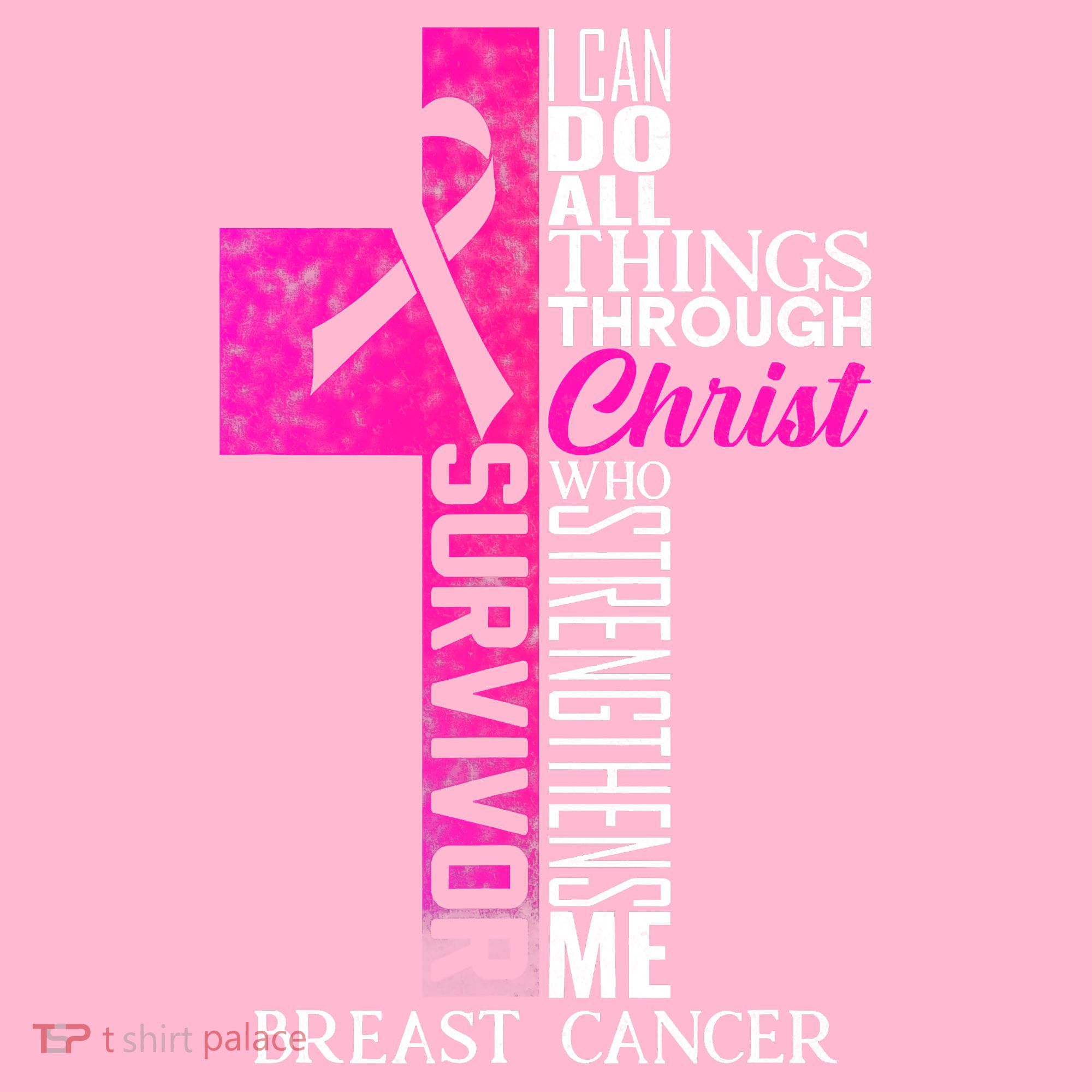 Breast Cancer Pink Ribbon Survivor For Christian Cross Mousepad