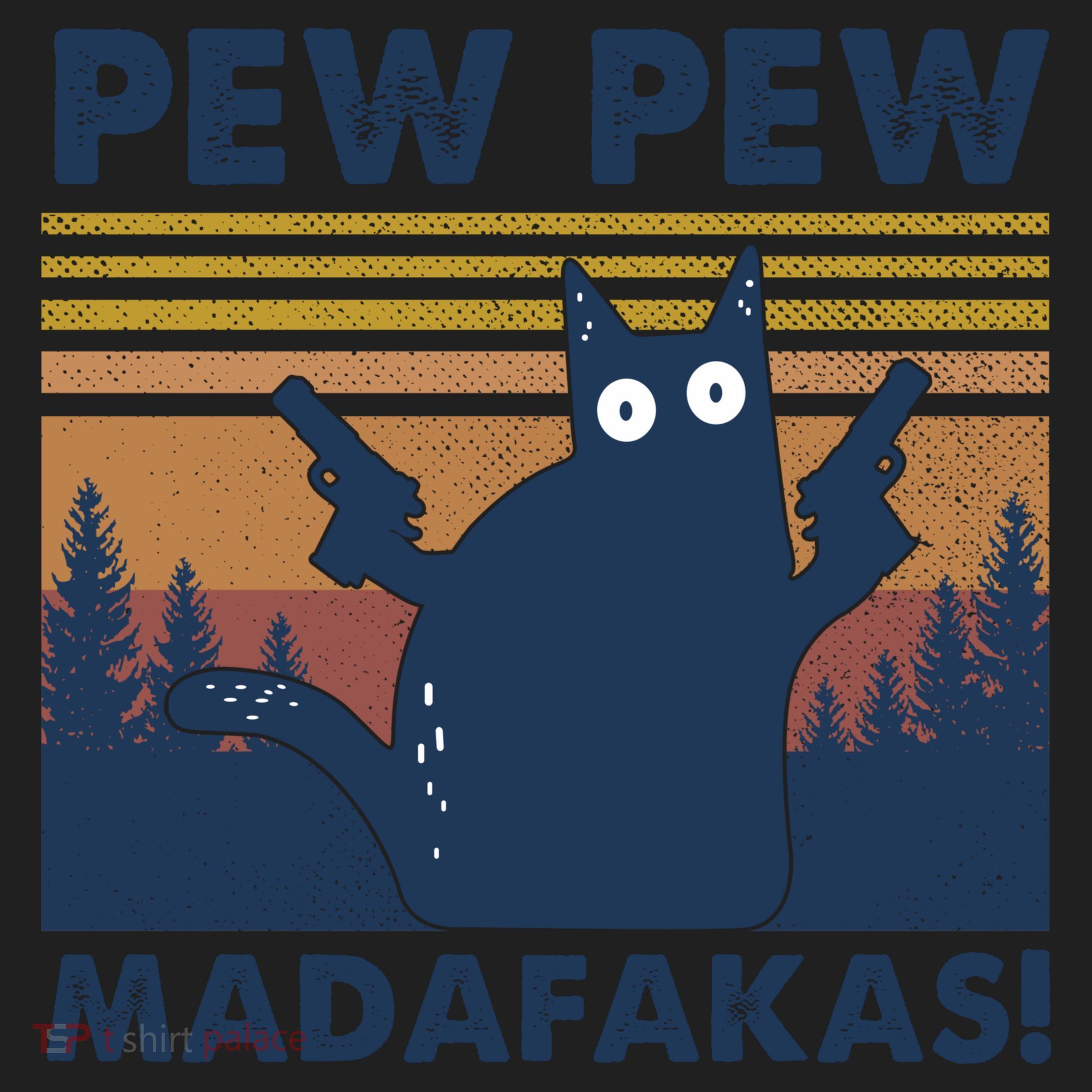 Black Cat Pew Pew Madafakas Women's Sweatshirt