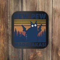 Black Cat Pew Pew Madafakas Coaster thumb 0