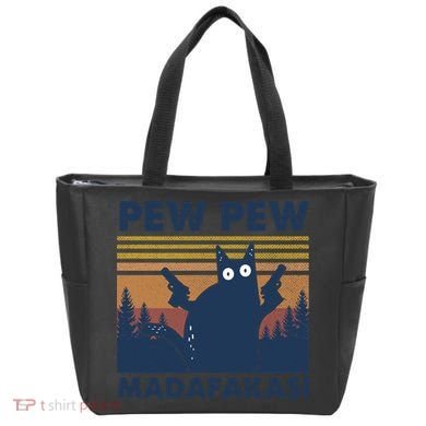 Black Cat Pew Pew Madafakas Tote Bag