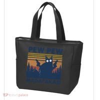 Black Cat Pew Pew Madafakas Tote Bag thumb 3