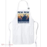 Black Cat Pew Pew Madafakas Apron thumb 0