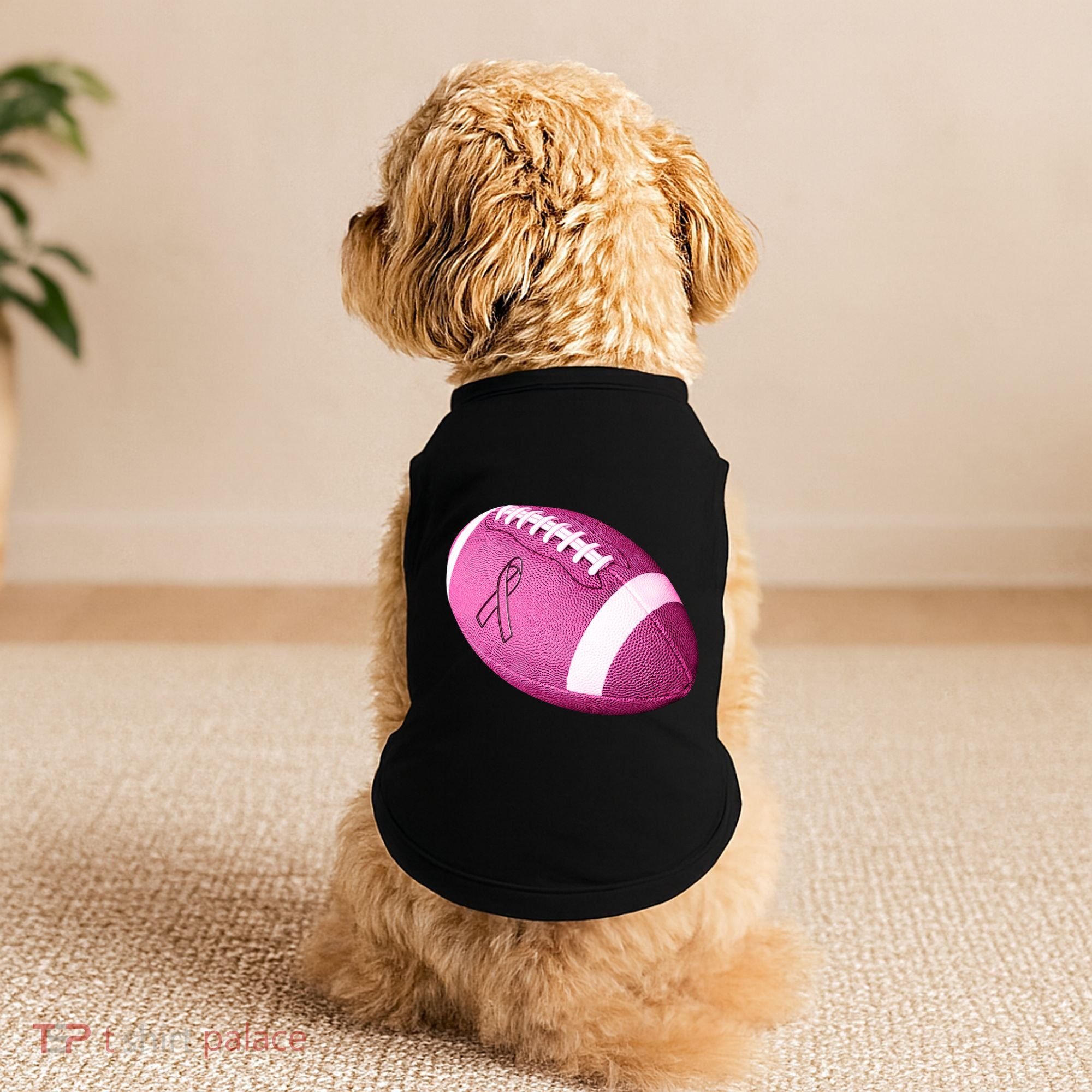 Breast Cancer Pink Football Doggie Tank