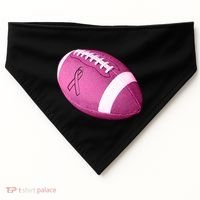 Breast Cancer Pink Football USA-Made Doggie Bandana thumb 0