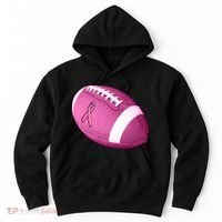 Breast Cancer Pink Football Hoodie thumb 0