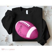 Breast Cancer Pink Football Sweatshirt thumb 2