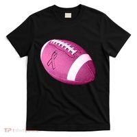 Breast Cancer Pink Football T-Shirt thumb 0