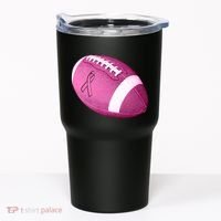 Breast Cancer Pink Football Tumbler thumb 0