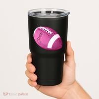 Breast Cancer Pink Football Tumbler thumb 2