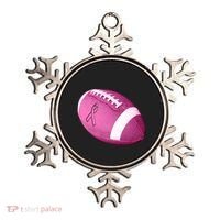 Breast Cancer Pink Football Ornament thumb 0