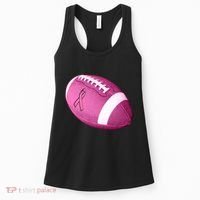 Breast Cancer Pink Football Women's Tank Top thumb 0