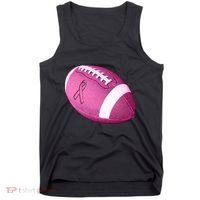 Breast Cancer Pink Football Tank Top thumb 0
