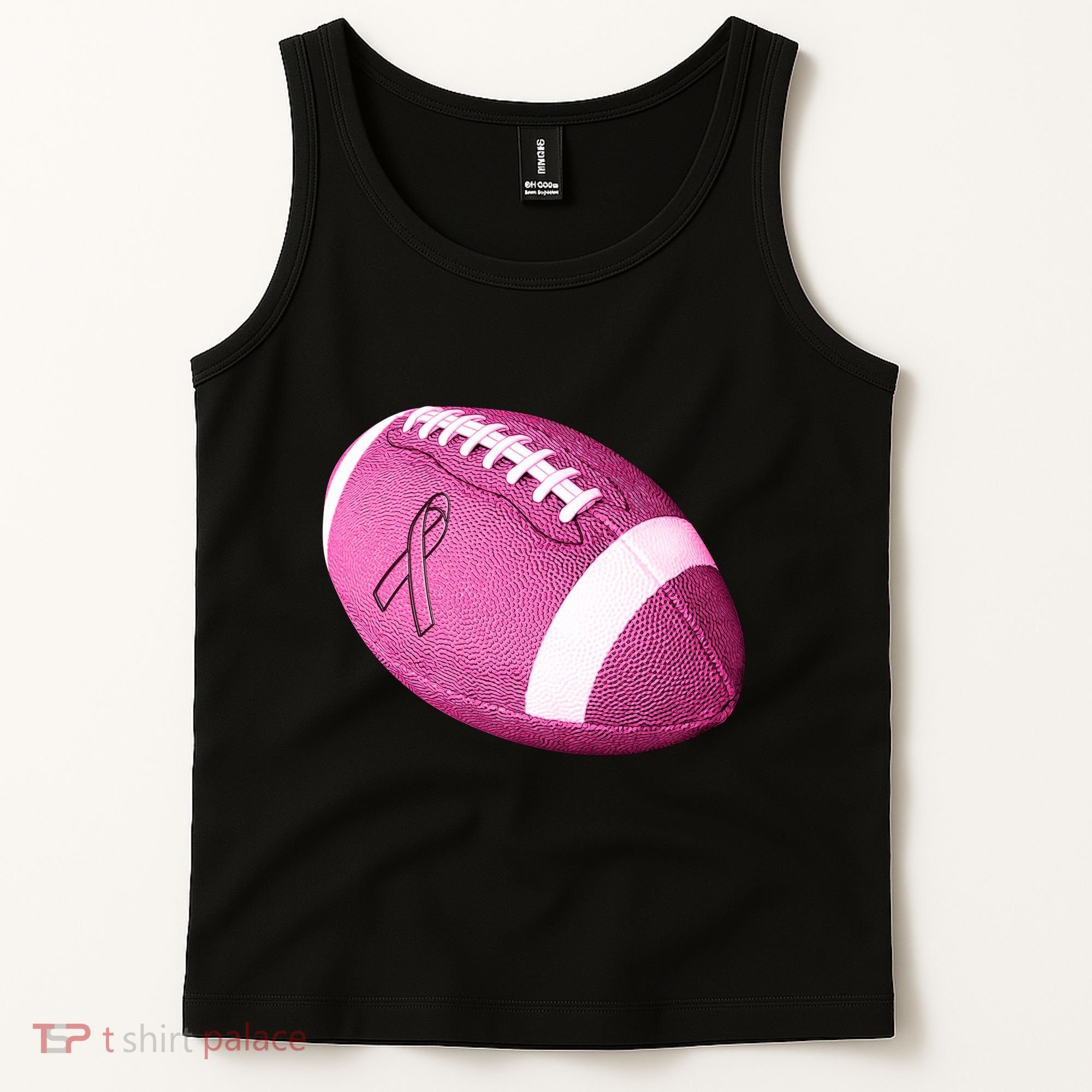 Breast Cancer Pink Football Tank Top